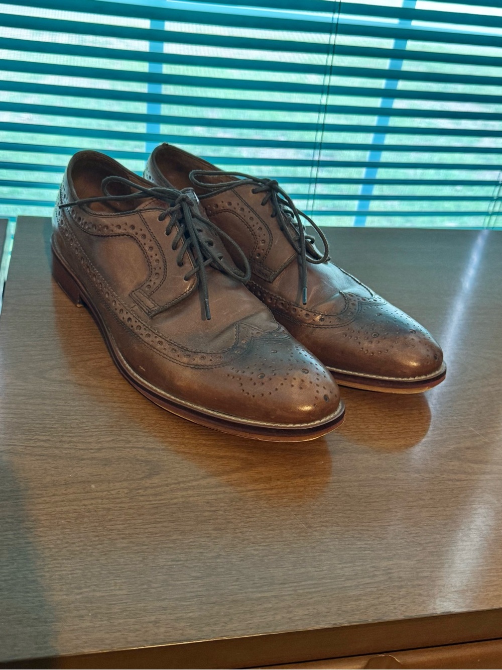 Johnston & Murphy Brown Brogue Wingtip Oxfords